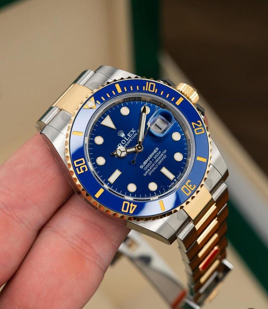 Rolex oyster DateJust Perpetual Submariner Blue Dial Watch