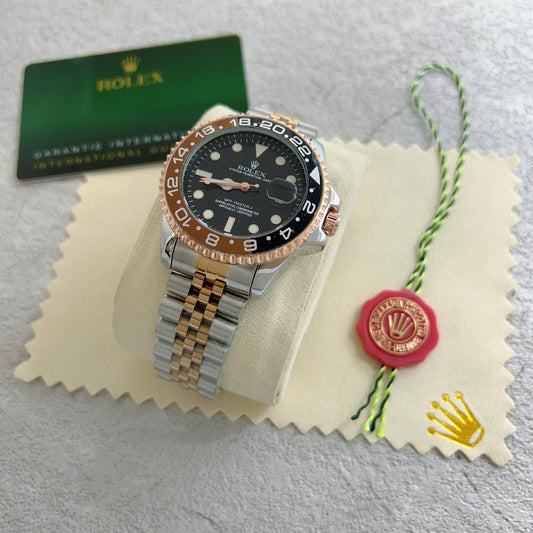 Rolex GMT Master Black Dial With Light Brown Colour Watch