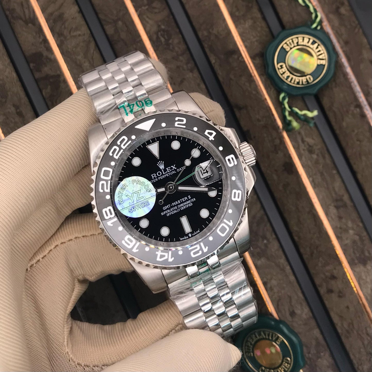 Rolex GMT Master three line Chain Automatic Watch